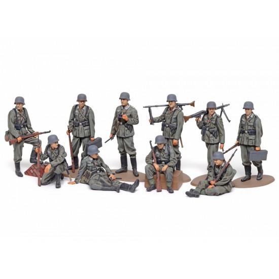 1/48 WWII Wehrmacht Infantry Set (10 figures) 1/48 WWII Wehrmacht Infantry Set (10 figures)