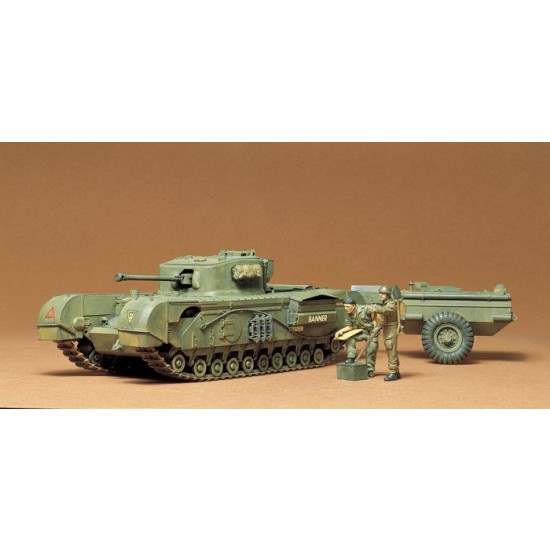 1/35 British Churchill Crocodile Tank w/2 Figures 1/35 British Churchill Crocodile Tank w/2 Figures