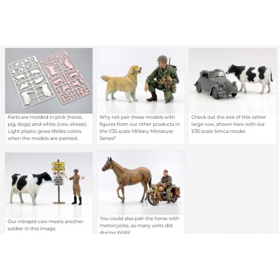 1/35 Livestock Set II Miniatures Animals 1/35 Livestock Set II Miniatures Animals