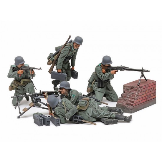 1/35 Mid-WWII German Machine Gun Team Set (5 figures) 1/35 Mid-WWII German Machine Gun Team Set (5 figures)