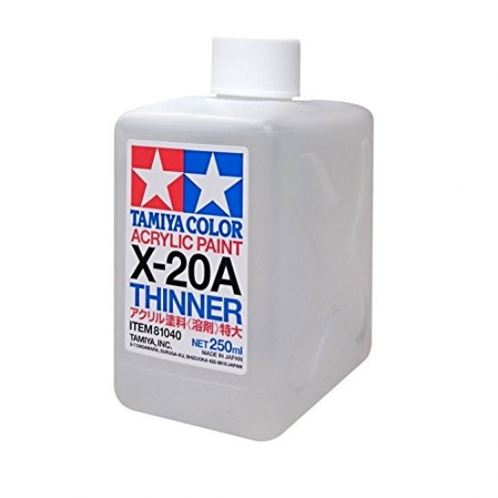 Acrylic/Poly Paint Thinner X-20A 250ml