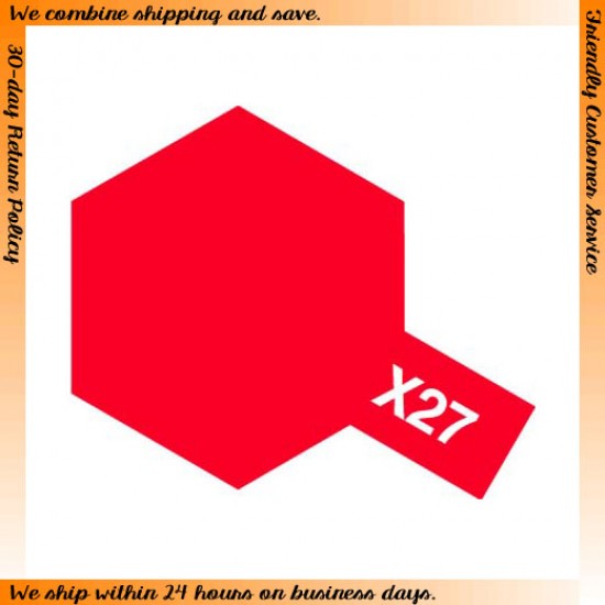 Acrylic Paint Mini X-27 Gloss Clear Red 10ml Acrylic Paint Mini X-27 Gloss Clear Red 10ml
