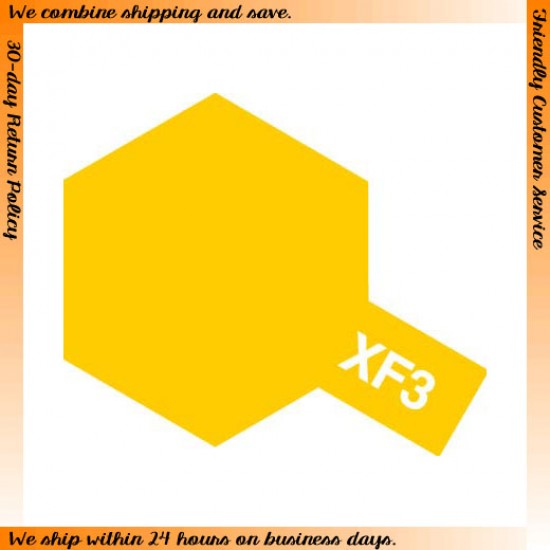 Acrylic Paint Mini XF-3 Flat Yellow 10ml Acrylic Paint Mini XF-3 Flat Yellow 10ml