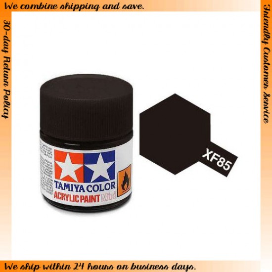 Acrylic Paint Mini XF-85 Rubber Black 10ml Acrylic Paint Mini XF-85 Rubber Black 10ml