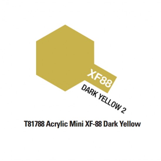 Acrylic Paint Mini XF-88 Dark Yellow (10ml) Acrylic Paint Mini XF-88 Dark Yellow (10ml)