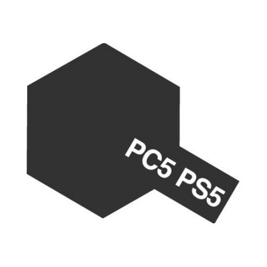 Lacquer Spray Paint PS-05 Black for Polycarbonate (100ml, for RC) Lacquer Spray Paint PS-05 Black for Polycarbonate (100ml, for RC)