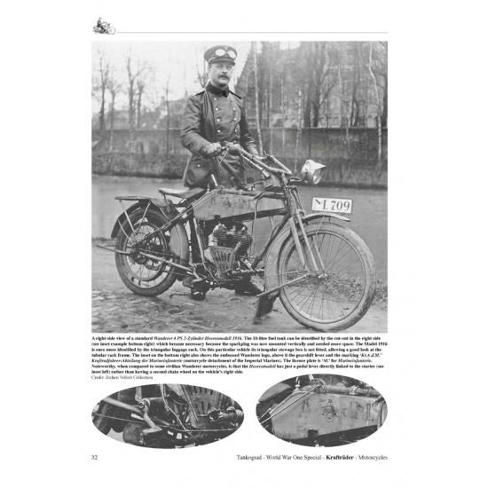 WWI Special Vol. 1009 KRAFTRADER - Military Motorcycles (English, 96 pages)