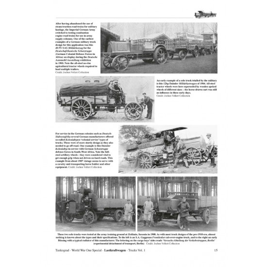 WWI Special #10 Lastkraftwagen - German Military Trucks Vol. 1 (96 pages, English) WWI Special #10 Lastkraftwagen - German Military Trucks Vol. 1 (96 pages, English)