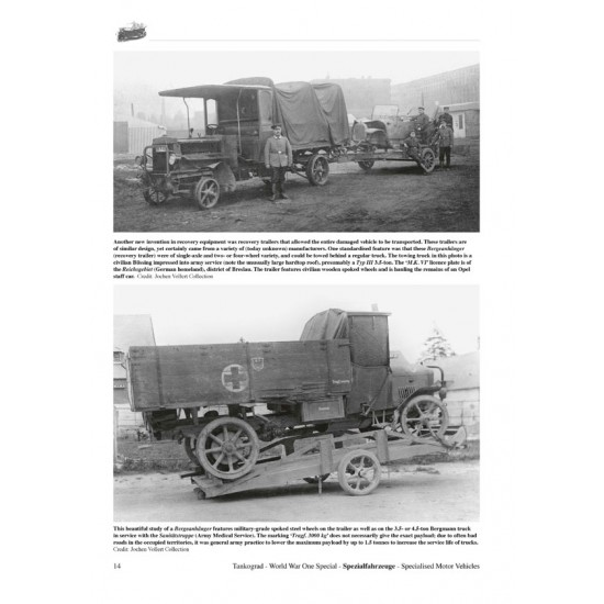 WWI Special Vol.12 SPEZIALFAHRZEUGE Specialised Vehicles (English, 96 pages) WWI Special Vol.12 SPEZIALFAHRZEUGE Specialised Vehicles (English, 96 pages)