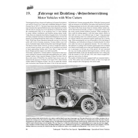 WWI Special Vol.12 SPEZIALFAHRZEUGE Specialised Vehicles (English, 96 pages) WWI Special Vol.12 SPEZIALFAHRZEUGE Specialised Vehicles (English, 96 pages)