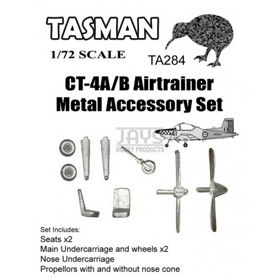 1/72 CT-4A/B Airtrainer Metal Accessory Set (white metal) 1/72 CT-4A/B Airtrainer Metal Accessory Set (white metal)