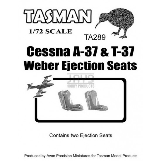 1/72 Cessna A-37 / T-37 Ejection Seats (white metal) 1/72 Cessna A-37 / T-37 Ejection Seats (white metal)