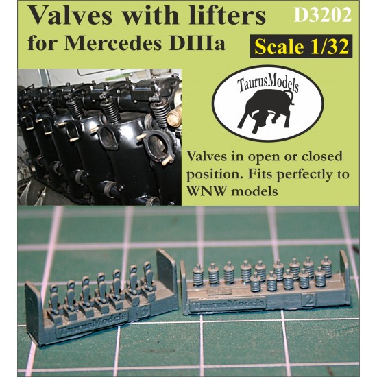 1/32 Valves with Lifters for Mercedes DIIIa