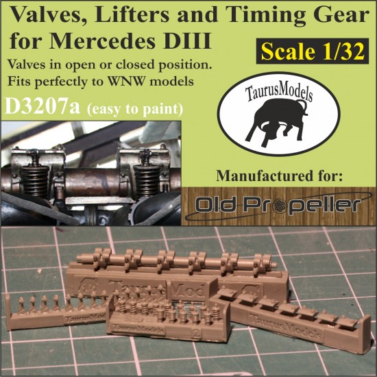 1/32 Complete Timing Gear with Valves Springs and Lifters for Mercedes DIII 1/32 Complete Timing Gear with Valves Springs and Lifters for Mercedes DIII