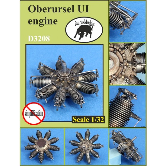 1/32 Oberursel UI Radial Engine 1/32 Oberursel UI Radial Engine