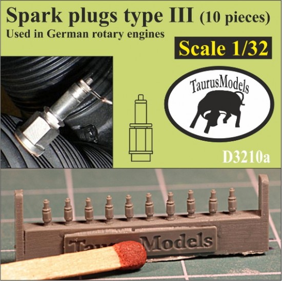 1/32 Spark Plugs Type III used in German Rotary Engines (10pcs) 1/32 Spark Plugs Type III used in German Rotary Engines (10pcs)