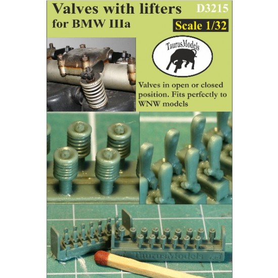 1/32 Valves with Lifters for BMW DIIIa for Wingnut Wings kit 1/32 Valves with Lifters for BMW DIIIa for Wingnut Wings kit