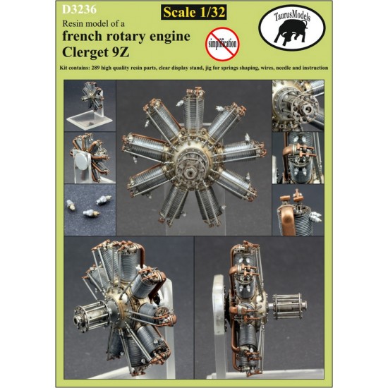 1/32 French Rotary Engine Clerget 9Z (resin) 1/32 French Rotary Engine Clerget 9Z (resin)