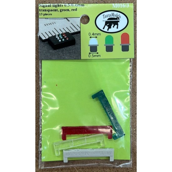 Signal Lights 0.5/0.4mm (transparent, green, red) Signal Lights 0.5/0.4mm (transparent, green, red)