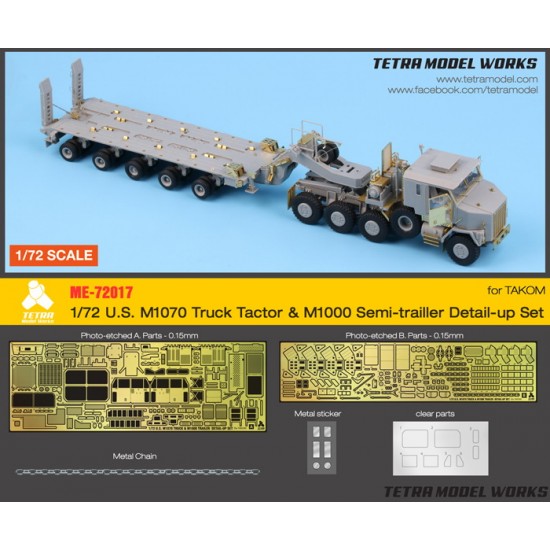 1/72 US M1070 & M1000 Trailer Detail Set for Takom kits 1/72 US M1070 & M1000 Trailer Detail Set for Takom kits