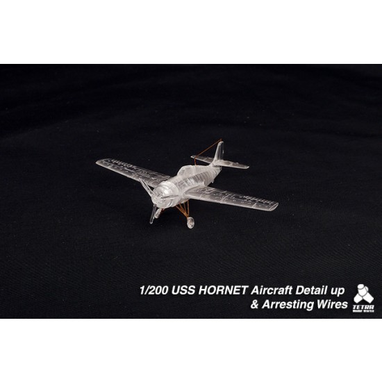 Tetra Model 1/200 USS Hornet Aircraft Detail-up Set & Arresting Wires