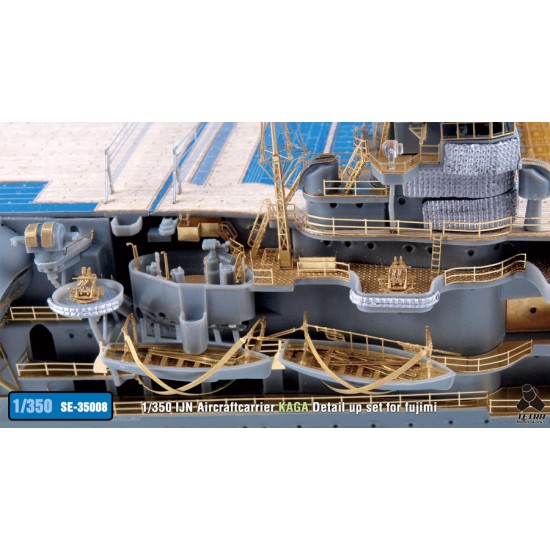 1/350 IJN Aircraft Carrier Kaga Detail-up Set for Fujimi kit 1/350 IJN Aircraft Carrier Kaga Detail-up Set for Fujimi kit