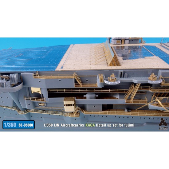 1/350 IJN Aircraft Carrier Kaga Detail-up Set for Fujimi kit 1/350 IJN Aircraft Carrier Kaga Detail-up Set for Fujimi kit