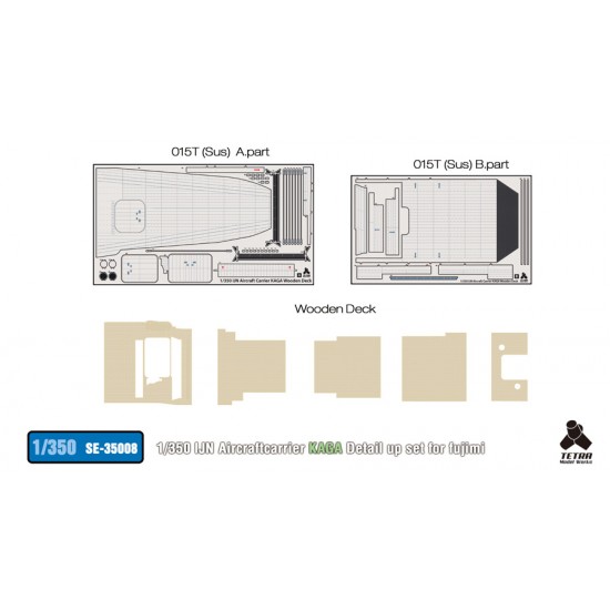 1/350 IJN Aircraft Carrier Kaga Detail-up Set for Fujimi kit 1/350 IJN Aircraft Carrier Kaga Detail-up Set for Fujimi kit