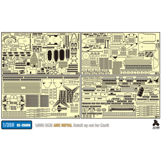 1/350 HMS Ark Royal Detail-up Set for Merit International kit #65307 1/350 HMS Ark Royal Detail-up Set for Merit International kit #65307