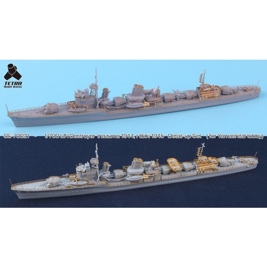 1/700 IJN Destroyer Inazuma 1944, Hibiki 1945 Detail Set for Yamashita kits