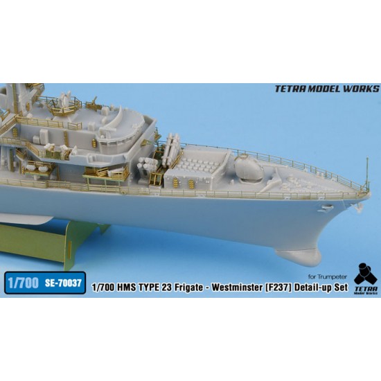 1/700 HMS TYPE 23 Frigate Westminster F237 Detail-up Set for Trumpeter kits 1/700 HMS TYPE 23 Frigate Westminster F237 Detail-up Set for Trumpeter kits
