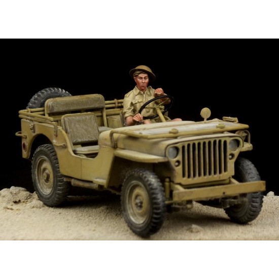 1/35 WWII British Jeep Driver in Western Desert for Tamiya kits 1/35 WWII British Jeep Driver in Western Desert for Tamiya kits