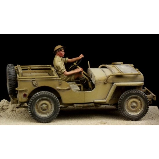 1/35 WWII British Jeep Driver in Western Desert for Tamiya kits 1/35 WWII British Jeep Driver in Western Desert for Tamiya kits