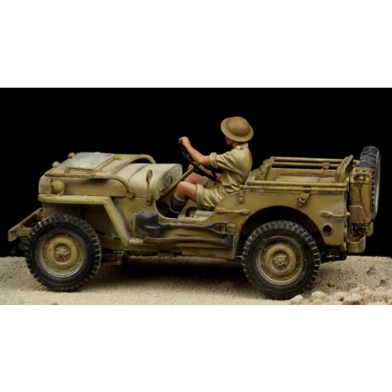 1/35 WWII British Jeep Driver in Western Desert for Tamiya kits 1/35 WWII British Jeep Driver in Western Desert for Tamiya kits