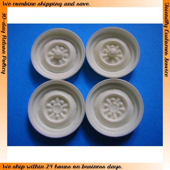 1/25 Wheels x4pcs (Steelie) (Diameter: 17.5mm) 1/25 Wheels x4pcs (Steelie) (Diameter: 17.5mm)