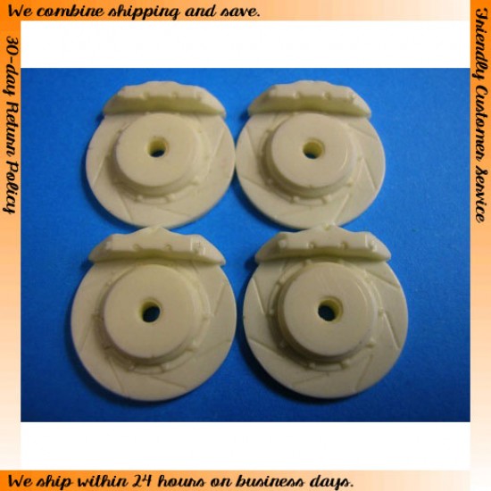 1/24, 1/25 Large Slotted Brake Discs x4pcs (Diameter: 15.7mm) 1/24, 1/25 Large Slotted Brake Discs x4pcs (Diameter: 15.7mm)