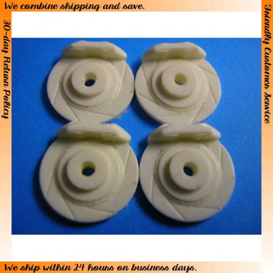 1/24, 1/25 Large Slotted Brake Discs x4pcs (Diameter: 14.4mm) 1/24, 1/25 Large Slotted Brake Discs x4pcs (Diameter: 14.4mm)