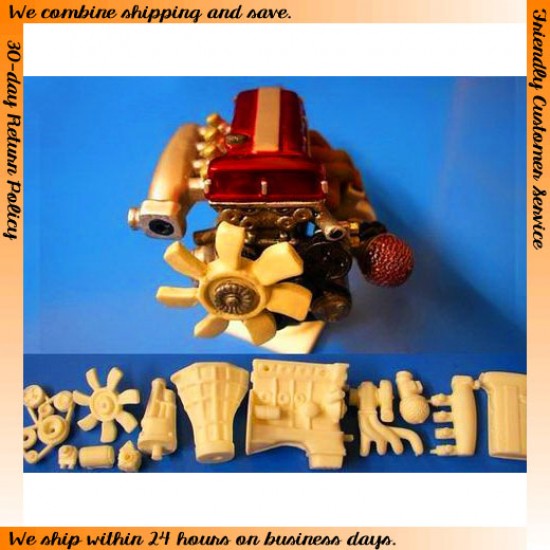 1/24 SR20DET Engine (Flat Top, High Mount Plenum) 1/24 SR20DET Engine (Flat Top, High Mount Plenum)