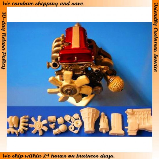 1/24 SR20DET Engine (Flat Top, Low Mount Plenum) 1/24 SR20DET Engine (Flat Top, Low Mount Plenum)