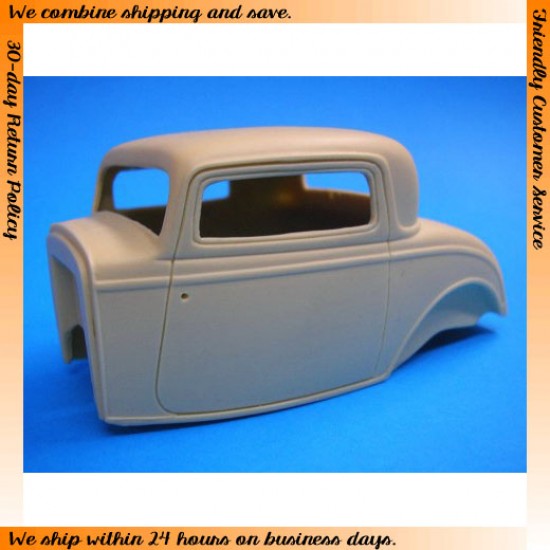 1/25 Ford 1932 3-window Coupe (Chopped) Body Parts 1/25 Ford 1932 3-window Coupe (Chopped) Body Parts