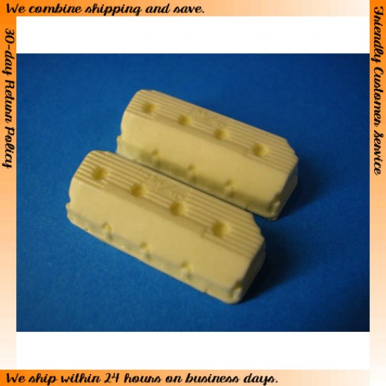 1/24, 1/25 Valve Cover (2pcs) for Chrysler Hemi 426 Engine, Finned 1/24, 1/25 Valve Cover (2pcs) for Chrysler Hemi 426 Engine, Finned