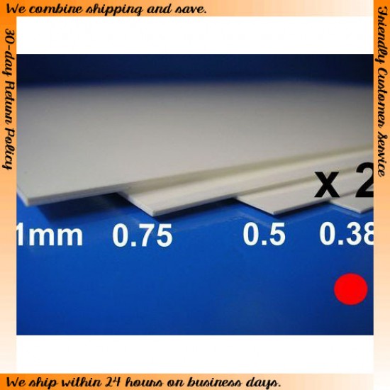 Styrene 0.38mm x 2pcs (180 X 230mm) Styrene 0.38mm x 2pcs (180 X 230mm)
