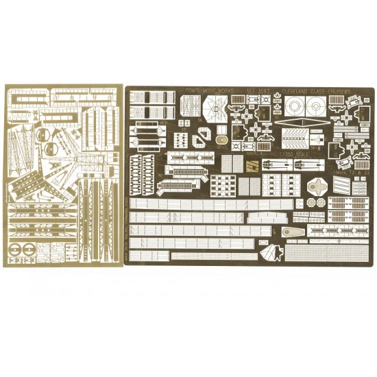 1/350 Cleveland/Birmingham Detail set for Very Fire kits 1/350 Cleveland/Birmingham Detail set for Very Fire kits