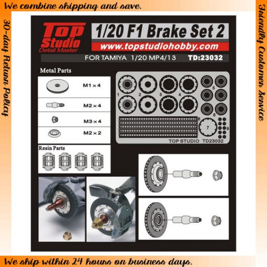 1/20 F1 Brake Set 2 For Tamiya kit MP4/13 1/20 F1 Brake Set 2 For Tamiya kit MP4/13