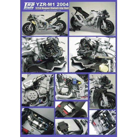 Super Detail Set for 1/12 Yamaha YZR-M1 2004 for Tamiya kit #14098/14100 Super Detail Set for 1/12 Yamaha YZR-M1 2004 for Tamiya kit #14098/14100