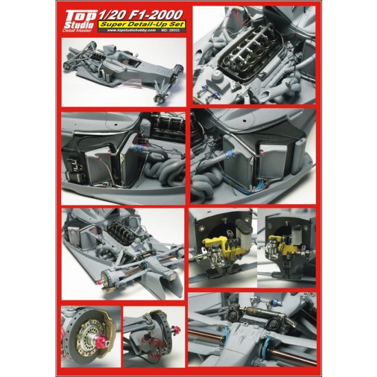 Super Detail Set for 1/20 Ferrari F1-2000 for Tamiya kit Super Detail Set for 1/20 Ferrari F1-2000 for Tamiya kit