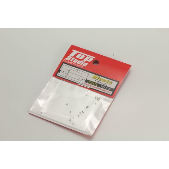 1.0mm Rivets (B) (20pcs) 1.0mm Rivets (B) (20pcs)