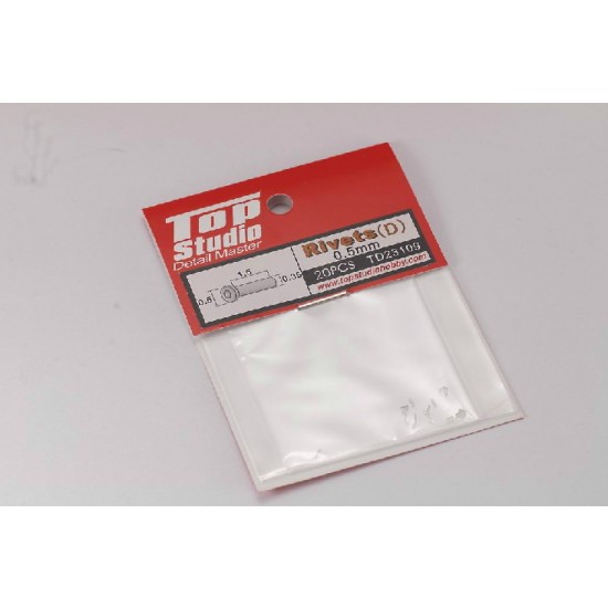 0.5mm Rivets (D) (20pcs) 0.5mm Rivets (D) (20pcs)