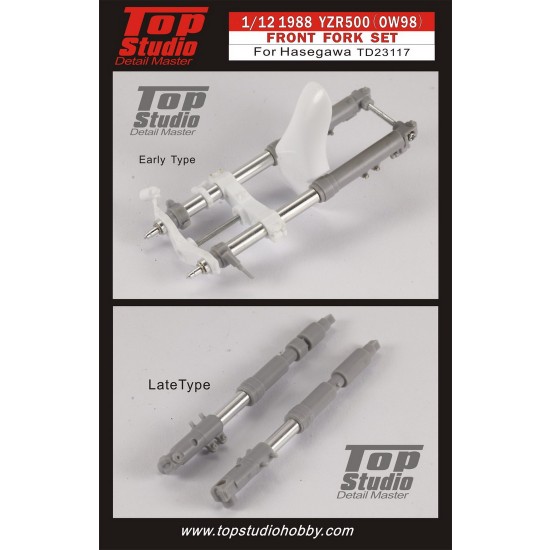 1/12 Yamaha YZR500 (OW98) 1988 Front Fork set for Hasegawa kit 1/12 Yamaha YZR500 (OW98) 1988 Front Fork set for Hasegawa kit