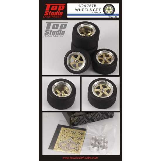 1/24 Mazda 787B Wheel set for Tamiya kit (Tyres Not included) 1/24 Mazda 787B Wheel set for Tamiya kit (Tyres Not included)